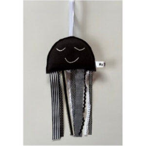 Jellyfish White and Black Dangle